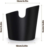 Ailelan Coffee Knock Box, Espresso Knock Box, Coffee Bin, Espresso Dump Bin, 4.8 Inch Shock-Absorbent Durable Barista Style Espresso Knock Box with Removable Metal Knock Bar and Non-Slip Base(Round)
