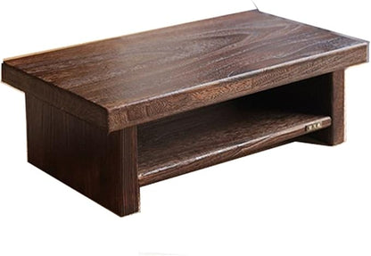 Side Table Asian Antique Furniture Japanese Floor Tea Table Rectangle Living by Unknown
