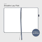 &And Per Se Blank Journal Notebook, 160 Pages, 5.7 x 8 inches College Ruled Thick Paper Notebook Journals for Writing, Hardcover Notebook(1 Pack, dark blue)