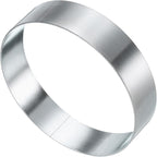 HARFINGTON Round Cake Ring 3.15 x 1 Inch Seamless Stainless Steel Pastry Mousse Dessert Ring Mirror Coating for Baking Cooking English Muffins Crumpet Making Tool
