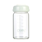 COMI Wide Neck Glass Breastmilk Collection n Storage Bottle, 6oz with Screw Ring Sealing Disk; Re-markable Sealing Disc. BPA Free, Fits Breast Pumps & Nipples (Gray Lids)