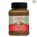 Pride of India - PACK of 6 - Tandoori Grill Masala 6 oz (170 gm) Medium Dual Sifter Bottle |Blend of Exotic & Gourmet Spices |For Vegetable, Meat & Chicken Cooking |Non-Bioengineered | Easy to Use