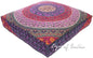 Mandala Floor Pillow Cover Meditation Cushion Seating Throw Hippie Round by EyesofIndia