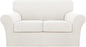 Turquoize 3 Piece Sofa Covers for 2 Cushion Couch Sofa Slipcover Soft Couch by Turquoize