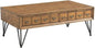 Pemberly Row Transitional Tanner 2PC Occasional Table Set, Light Walnut Finish by PEMBERLYROW