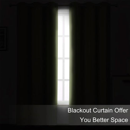 Blackout Curtains 42 x 63 inch/Sage Green Curtains Set of 2 Panels/Thermal - Image 3