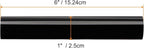 HARFINGTON Acrylic Clay Roller 6 Inch x 1 Inch Solid Non-Stick Plastic Round Tube Roller Polymer Clay Rod Fondant Rolling Pin for Shaping, Sculpting, Modeling DIY Crafts, Black