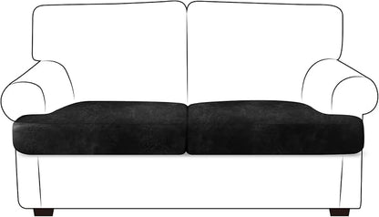 ANARACHON Leather Look Couch Cushion Covers Sofa Seat Slipcovers Sets Couches by ANARACHON