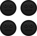 4-Pack Temp Probe Grommet for BBQ Grills, Replacement for Weber 85037 Smokey Mountain Accessories, and Other Smoker Grills DIY Thermometer Probe Port (Black)