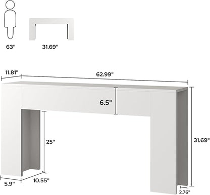 UNIQUITE 63-Inch Long Console Table - Image 2