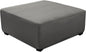 Super Stretch 40x40x15 inch Square Ottoman Cover- Soft Form Fit Ottoman Cover by UOIJAY