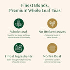 VAHDAM, Assorted White Tea Sampler Gift Set, Gluten Free, Non GMO - 4 Unblended White Loose Leaf Tea Sampler | Tea Variety Pack | Tea Gift Set, Gifts for Women & Men