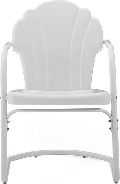 Crosley Furniture Tulip 2-Piece Outdoor Chair Set, Retro Metal Patio Chairs - Image 4