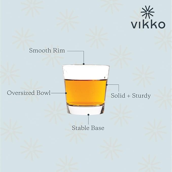 Vikko Shot Glasses, 3.5 Ounce Shot Glass, Set of 12 Small Liquor and Spirit Glasses, Durable Tequila, Alcohol and Espresso Shots, 12 Piece Large Shooter Glass Set (Traditional)