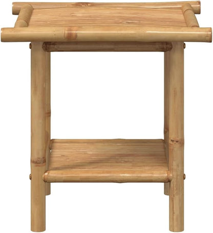 Natural Bamboo Fiber Coffee Table Square Modern Eco-Friendly Furniture - Image 4