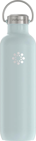 Lifefactory 32-Ounce Stainless Steel Vacuum-Insulated Sport Bottle, Mint