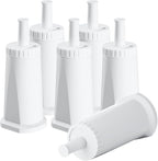 6 Pack Replacement Water Filter for Breville Espresso Machine Barista Pro BES878, Barista Touch Bes880, Oracle Touch BES990, Oracle BES980, Dual Boiler BES920 Bambino ClaroSwiss Sage, BES008WHT0NUC1