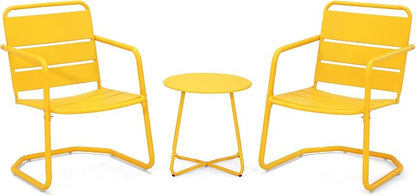 MELLCOM 3 Piece Patio Set, Small Patio Furniture Set - Image 8
