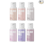 Colour Mill Bridal-Pack Oil-Based Food Coloring, 20 Milliliters Each of 6 Colors: Blush, Lavender, Lilac, Mauve, Nude and Taupe 4.08 Fl Oz 120 milliliters