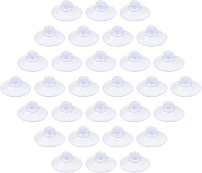 30 Pack Glass Table Suction Cups - 20mm Rubber Suckers Without Hooks by Qjaiune