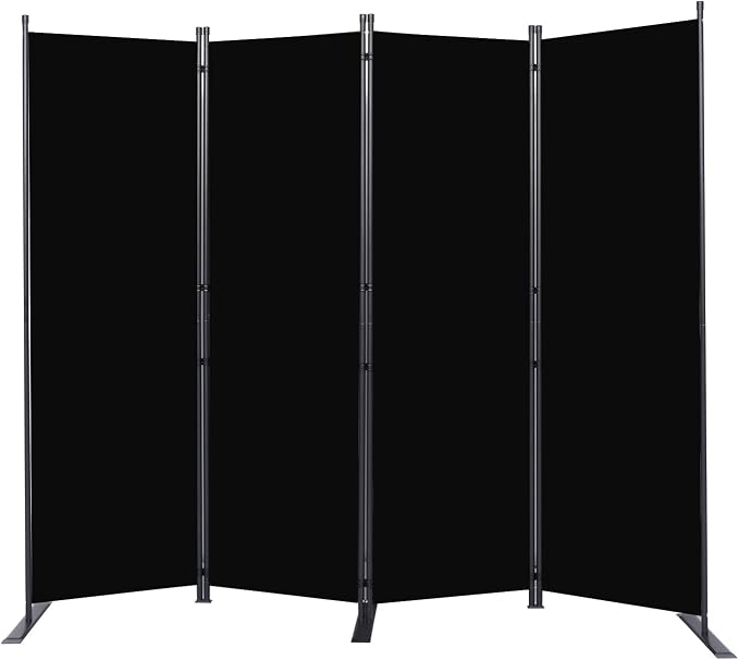 Room Divider 6FT Portable Room Dividers and Folding Privacy Screens, 4 Panel by HOMSCREENER