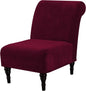 H.VERSAILTEX Armless Accent Chair Covers Thick Velvet Armless Chair Slipcovers by HVERSAILTEX