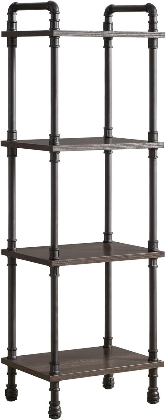 IBUYKE Industrial Pipe Ladder Shelf, 4-Tier Vintage Style Book Shelf, Free by IBUYKE