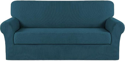 Turquoize Stretch Sofa Slipcover 2 Pieces Sofa Cover Couch Cover by Turquoize