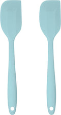 Silicone Spatula Set – 2-Piece Set of Rubber Spatulas for Non-Stick Cookware – Kitchen Tools and Accessories with Comfortable Handles, Heat-Resistant Utensils for Cooking and Baking – Pastel Blue