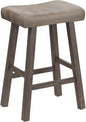 Hillsdale Furniture Saddle Counter Stool, Rustic Gray by HillsdaleFurniture