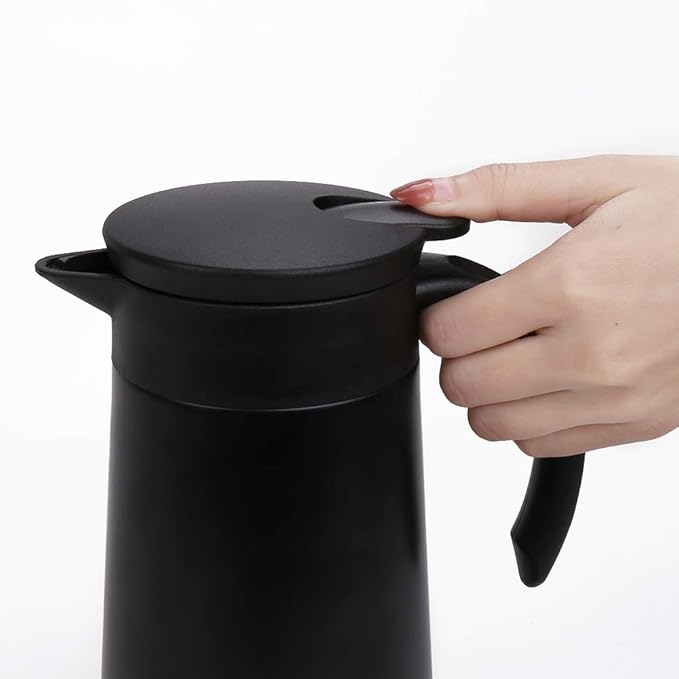 28oz Coffee Carafe Airpot Insulated Coffee Urn Stainless Steel Vacuum Thermal Pot Flask for Coffee, Hot Water, Tea, Hot Beverage - Keep 9 Hours Hot, 18 Hours Cold