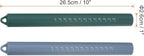 HARFINGTON 2pcs Silicone Rolling Pin 10" Stainless Silicone Surface Non-Stick Stainless Steel Inner Core Dough Roller Kitchen Roller for Baking Pastry Pizza Fondant Bread, Blue,Dark Green