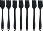 Silicone brush， BBQ/Pastry Basting Brushes,Silicone Cooking Grill Barbecue Baking Pastry Oil/Honey/Sauce Brush (7 PCS,black)