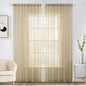 MIULEE 2 Panels Sheer Curtains for Living Room 54 X 108 Inches Beige | Window by MIULEE