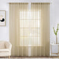 MIULEE 2 Panels Sheer Curtains for Living Room 54 X 96 Inches Beige | Window by MIULEE