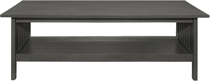 Classic Style Coffee Table and Two End Set Antique Gray Finish 3Pc Occasional - Image 2