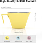 MHW-3BOMBER Espresso Measuring Cup with 3 oz Sauce Cup Espresso Shot Cup Stainless Steel Pouring Cup for Tomato Sauce|Steak Sauce|Desserts|Beverages| (Blue) G5738-OS