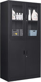 Black Metal Storage Cabinet by Anxxsu