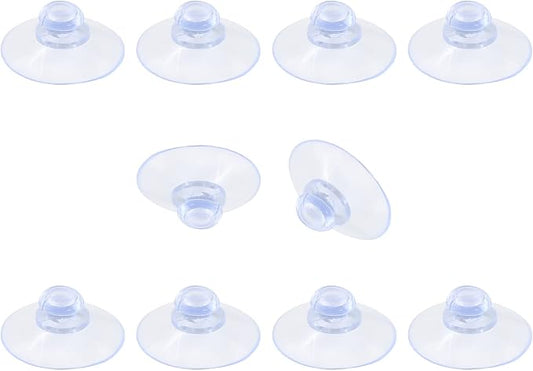10 Pack Glass Table Suction Cups - 30mm Rubber Suckers by Qjaiune