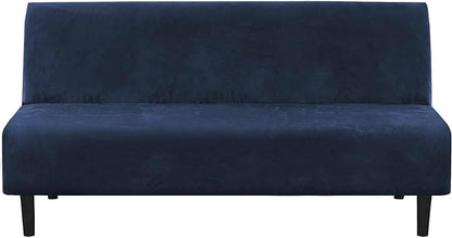 H.VERSAILTEX Real Velvet Futon Cover Armless Sofa Covers Sofa Bed Covers by HVERSAILTEX