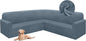 HDCAXKJ Corner Sectional Couch Covers Velvet Stretch L Shape Sofa Cover Soft by HDCAXKJ