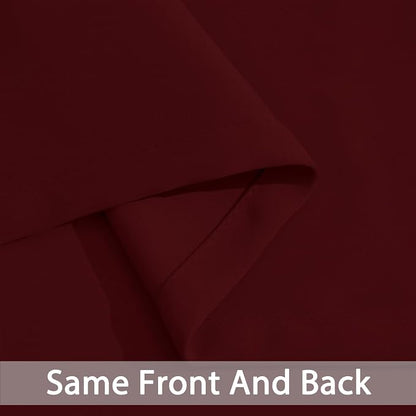 Yakamok Room Darkening Curtains 52x84 inch Length Wine Red-Living Room | 2 - Image 6