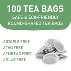 HANDPICK, Holy Basil Tea Bags (100 Count) Caffeine Free, Non-GMO Tulsi Leaves- Tulsi Tea | Round Herbal Tea Bags