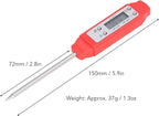 Digital Food Thermometer, Digital Food Thermometer Automatic Calibration Pen High Accuracy Electronic Pocket Thermometer Yellow for Home Use, Multifunctional Accessory (Red)