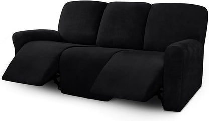 ULTICOR Velvet 8-Pieces Recliner Sofa Covers Stretch Reclining Couch Covers by ULTICOR