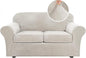 H.VERSAILTEX Real Velvet Plush 3 Piece Stretch Sofa Covers Couch Covers by HVERSAILTEX