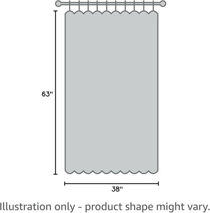 MIULEE Ivory Window Sheer Curtains 2 Panels Width 38 x Length 63 Inches | Sheer - Image 7