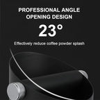 Espresso Knock Box, Large Capacity & Non-Slip Base Coffee Knock Box, Barista Tools, Espresso Machine Accessories (Black)