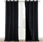 NICETOWN Cold Blocking 100% Blackout Curtains, Durable Black Lined Blackout by NICETOWN