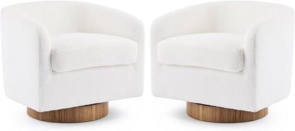 VINGLI 360°Swivel Accent Chairs Set of 2 - Image 9